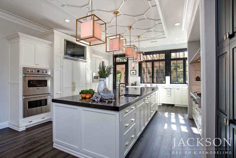 Custom Kitchen Remodeling In San Go Jackson Design This Magnificent Kitchen Expresses A Graceful Chic That Fully Embraces The Room S Incredible Views